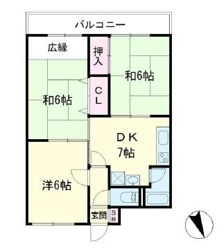 3DK Apartment in Minami Ward, Nagoya - 54.43m² for Sale - Thumbnail 2